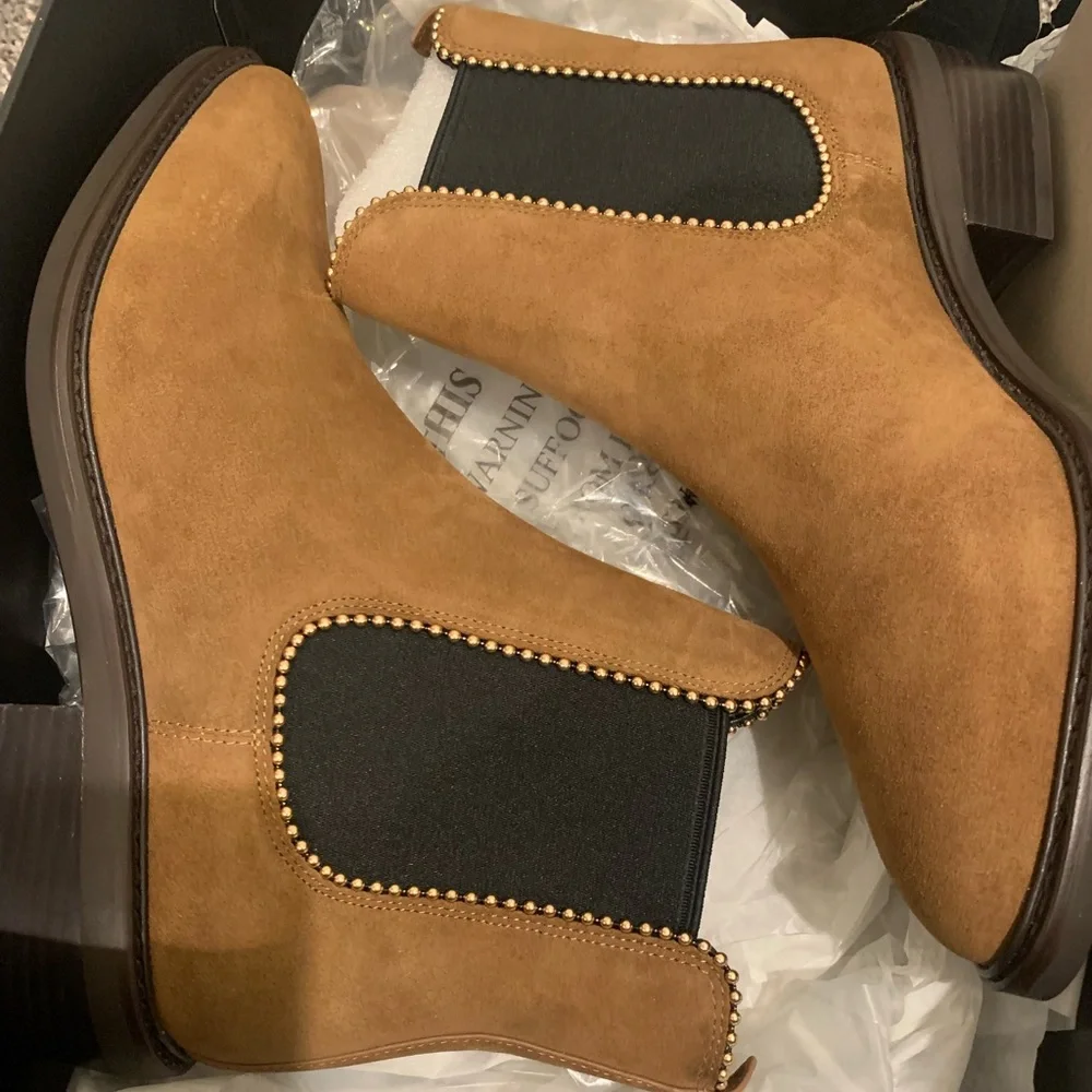 Coach - NWT Bowery suede bootie - Picture 1 of 5